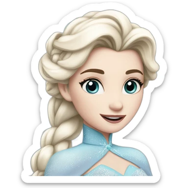 elsa snow queen sticker