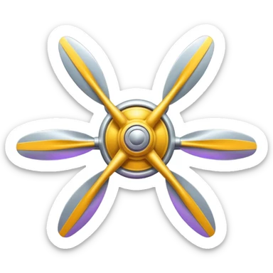 airplane propeller sticker