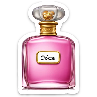 Perfume bottle of dolce and gabana imperatrice sticker