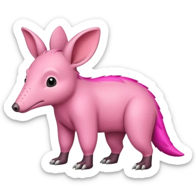 In Aardvark with a long long long long long long long long long long long tail sticker
