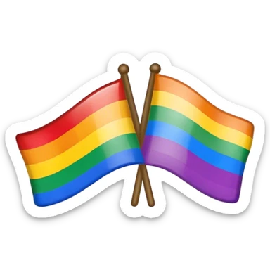 Gay Flag for gay boys  sticker