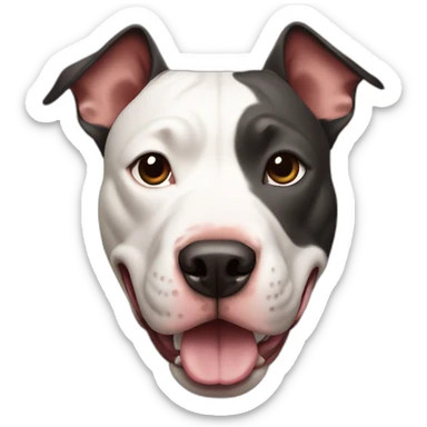 playing pit bull sticker