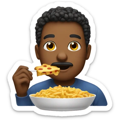 someone tasting food sticker