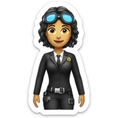 Scuba diver lawyer girl sticker