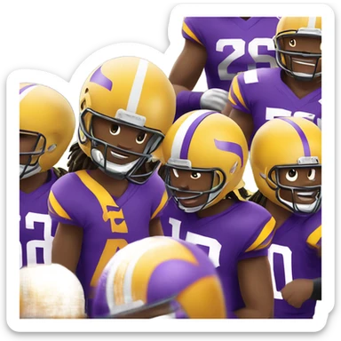 Vikings football  sticker