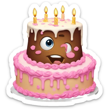 Birthday cake  sticker
