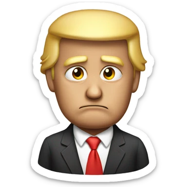 Sad Donald Trump sticker