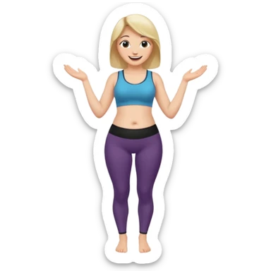 femme belly stuffing legging sticker