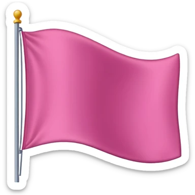 Pink flag emoji sticker