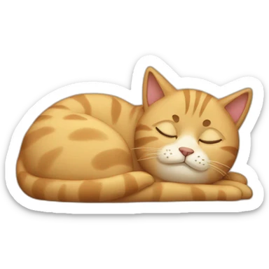 sleepy-cat sticker