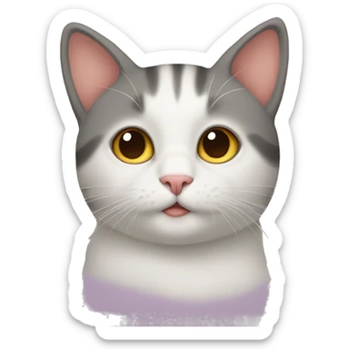 Lovely cat sticker