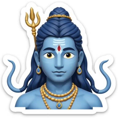 Made a emoji like lord Shiva's picture  sticker