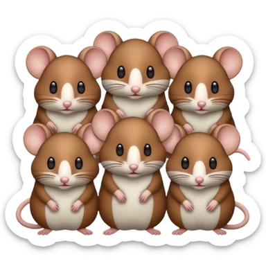 Woolly mice sticker