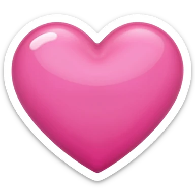 Pink heart sticker