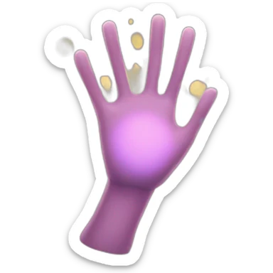 make a hand with an outgoing aura sticker