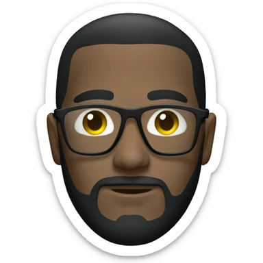 black cycling glasses sticker