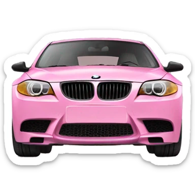 pink BMW sticker