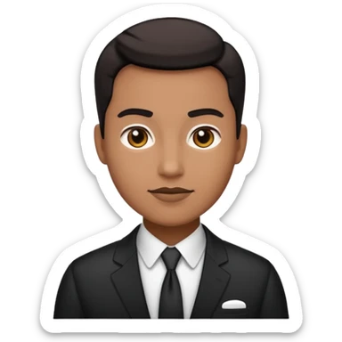 Administrator black white glowing transparent background sticker