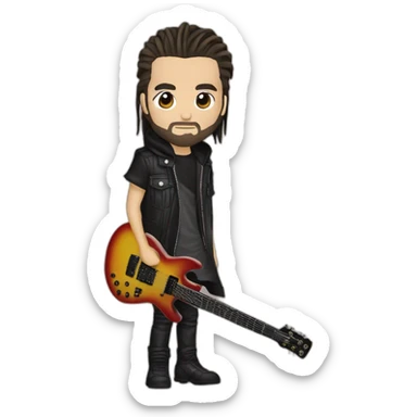 tom kaulitz guitariste du groupe tokio hotel sticker