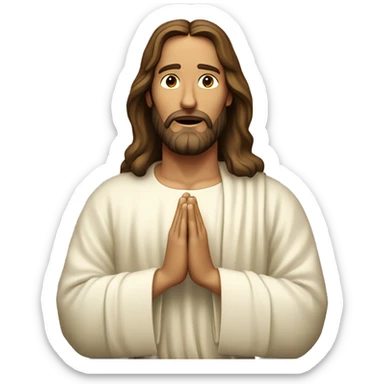 jesus christ pray sticker