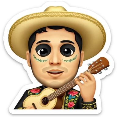 Mariachi Guitarist sticker