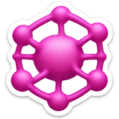 Pink cell biology sticker