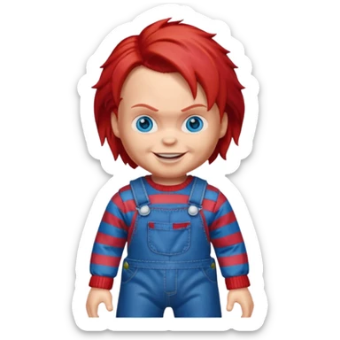 Chucky doll sticker