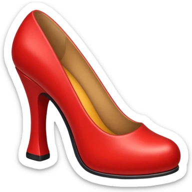 red shoe sticker