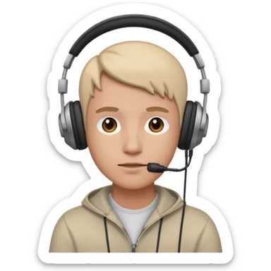 podcast listening sticker