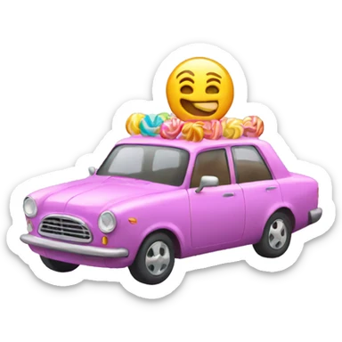 Candy car sticker