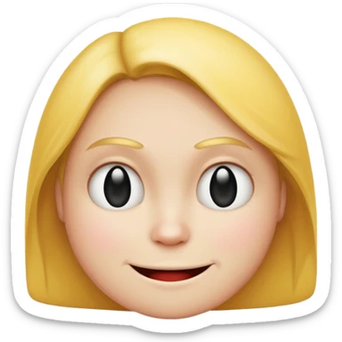 quiet and resentful smiley face sticker