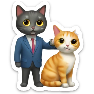 Cats buying a house sticker