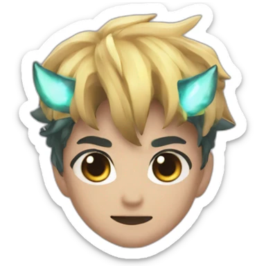 diluc from genshin impact sticker