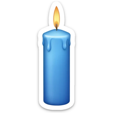 Blue candle emoji  sticker