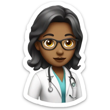 Girl doctor pink sticker