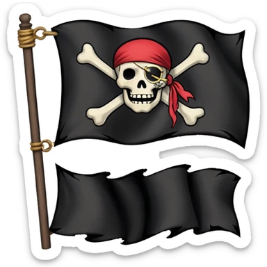 Fait moi cette emoji 🏴‍☠️ sticker