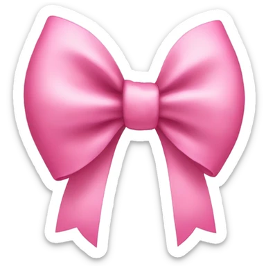 pink bow sticker