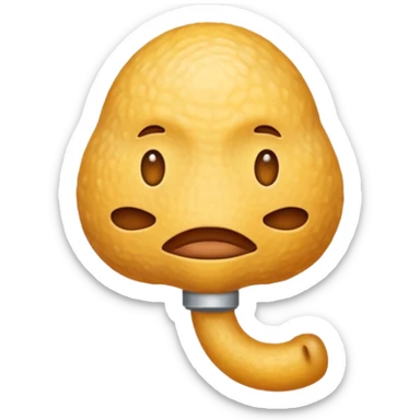 An emoji symbolizing a prostate sticker