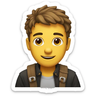 Half smiling half not emoji like :/ sticker