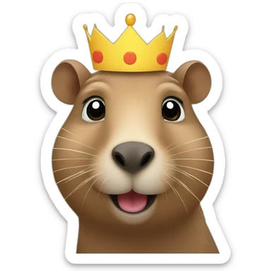 Happy birthday capybara sticker
