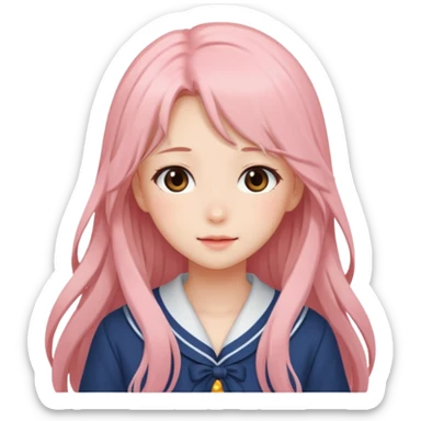 shoujo cute anime romance girl  sticker