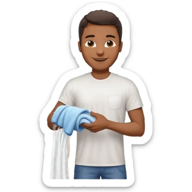 car washer black man  sticker