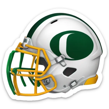 Oregon football helmet sticker