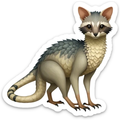 Modern Realistic Rare Fantasy Vernid-Trico-species by LiLaiRa full body sticker