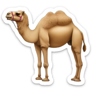 Camel on the beach sticker