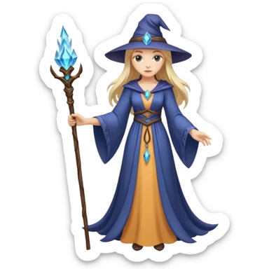 Elegant sorceress – Long dress, staff





 sticker