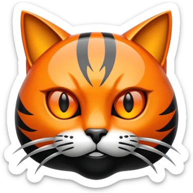 Hell cat car symbol sticker