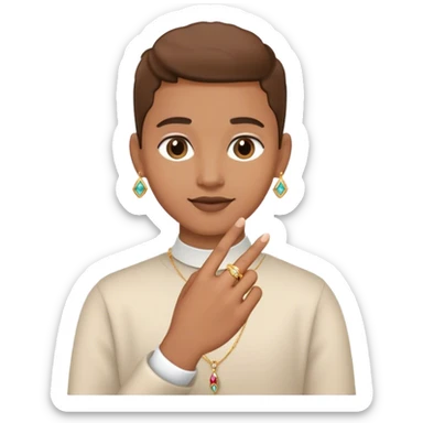 jewelry and friendship in focus with a ring sticker