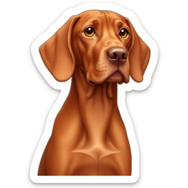 Grown Vizsla dog sticker