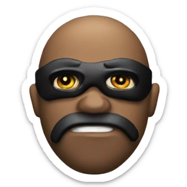 The well known robber emoji sticker